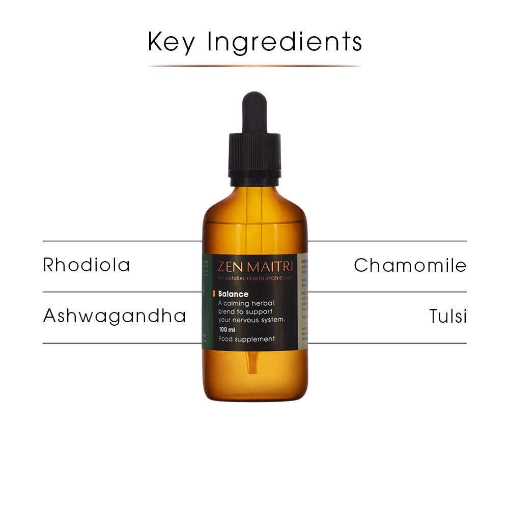 Balance Tincture – Adaptogenic Herbal Blend for Calm & Clarity, 100ml