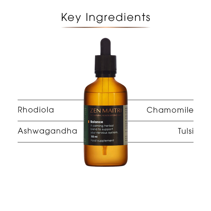 Balance Tincture – Adaptogenic Herbal Blend for Calm & Clarity, 100ml