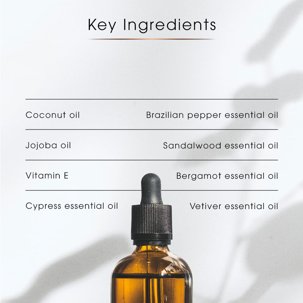 Solitude Body Oil with Sandalwood & Bergamot | For Dry or Oily Skin