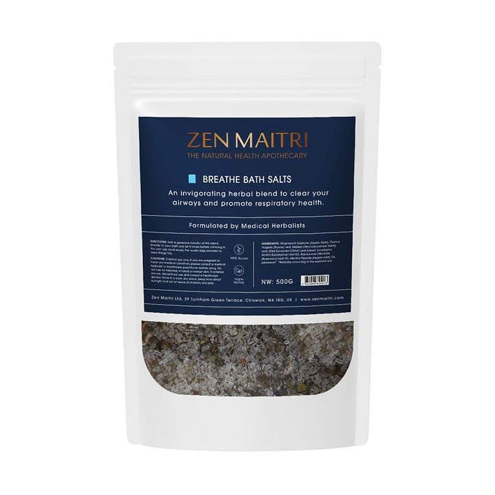 Breathe Bath Salts – Epsom & Eucalyptus Soak, 500g