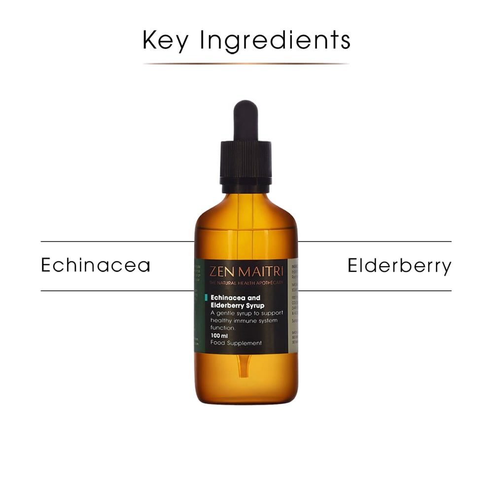 Echinacea & Elderberry Syrup – Herbal Wellness for 12+, 100 ml