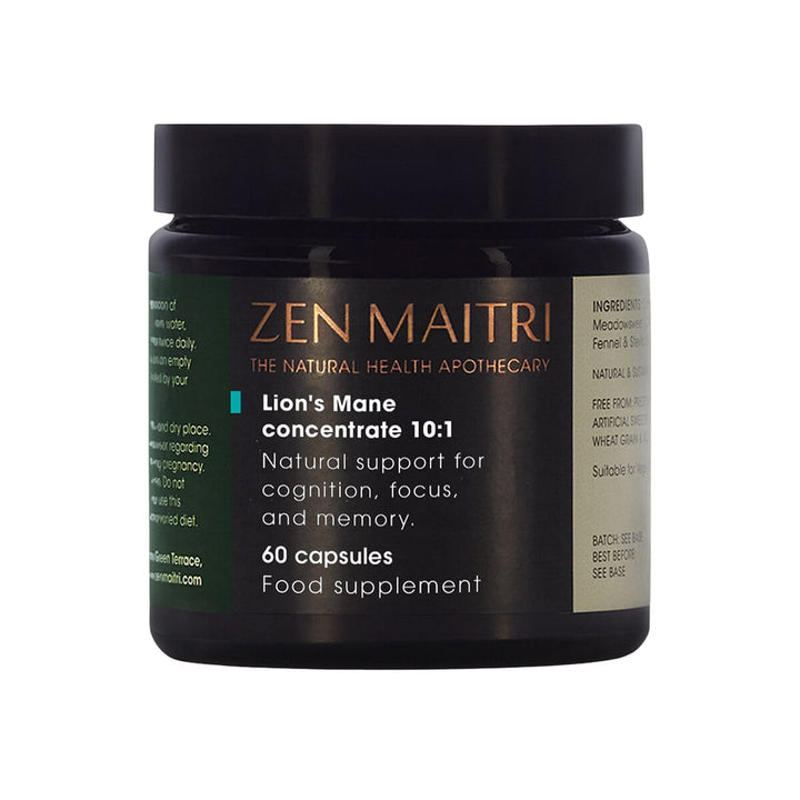 Lion’s Mane Concentrate 10:1 – Focus, Clarity & Memory Support, 60 Capsules