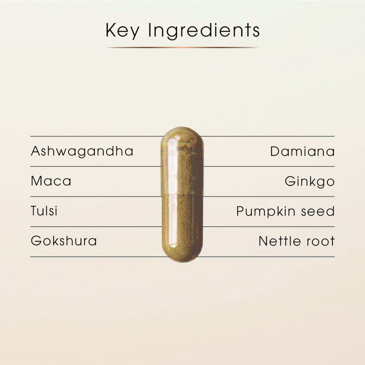 Male Vitality Capsules | Energy & Hormonal Balance Support, 60 capsules