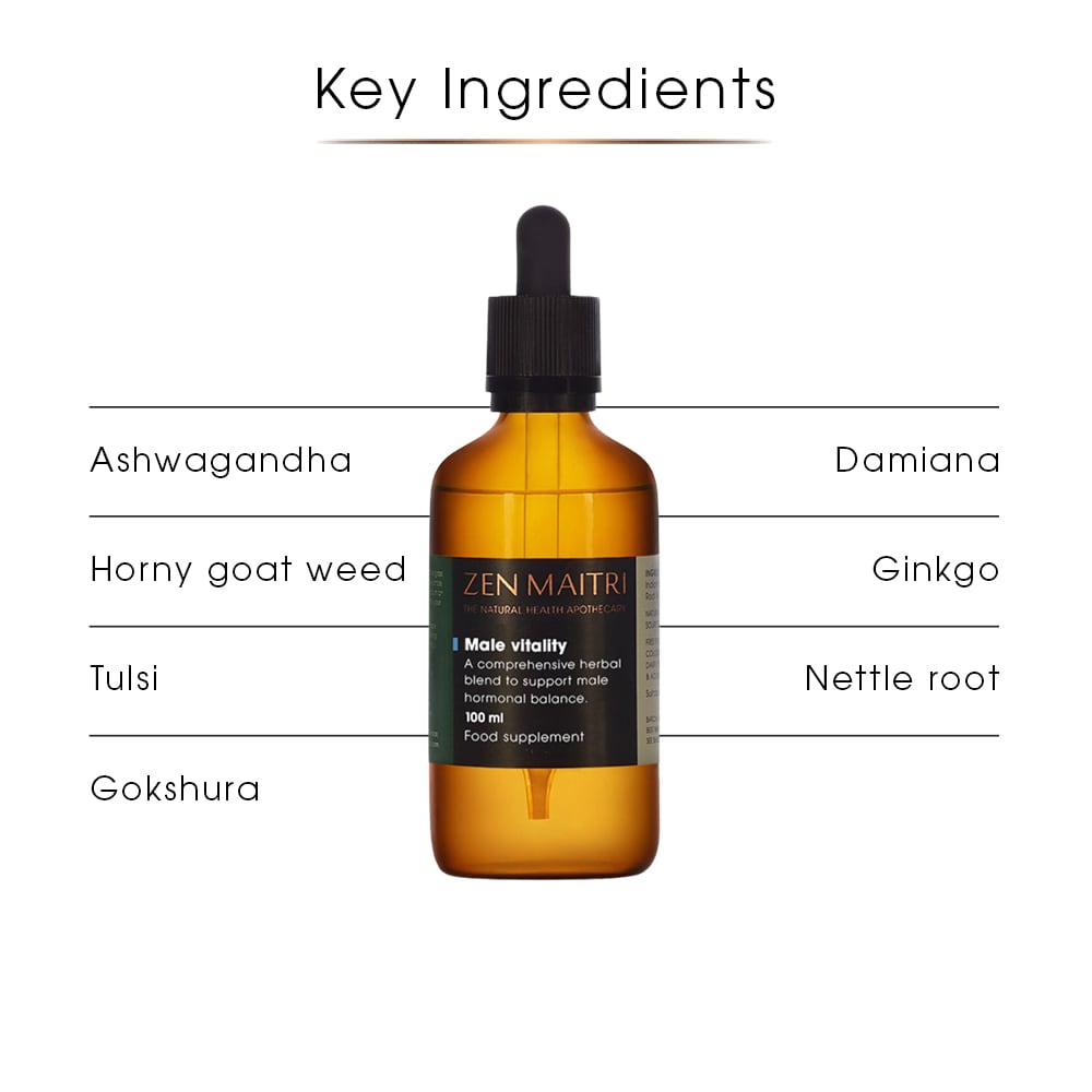 Male Vitality Tincture – Herbal Tonic for Men’s Wellbeing, 100ml