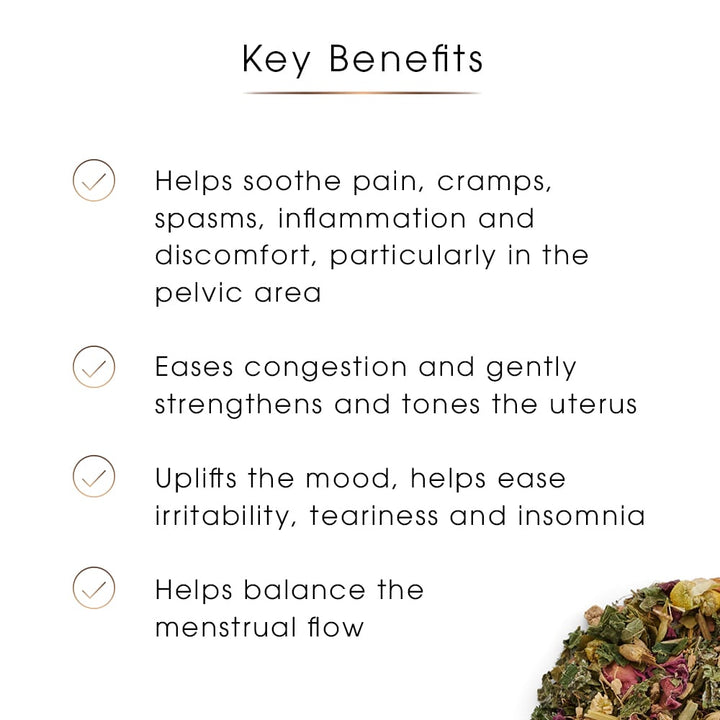 Menstrual Support Herbal Tea – Monthly Cycle Ease Blend