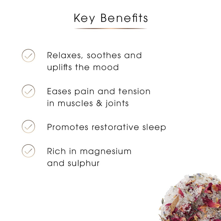 Epsom Bath Salts for Sleep with Lavender, 500g