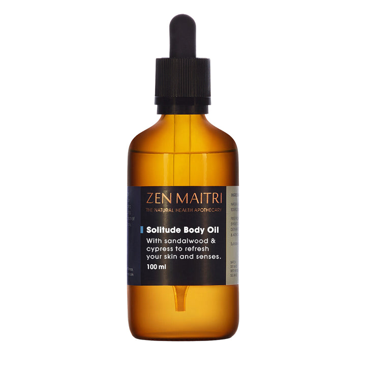 Solitude Body Oil – Sandalwood & Vetiver Moisturiser, 100ml