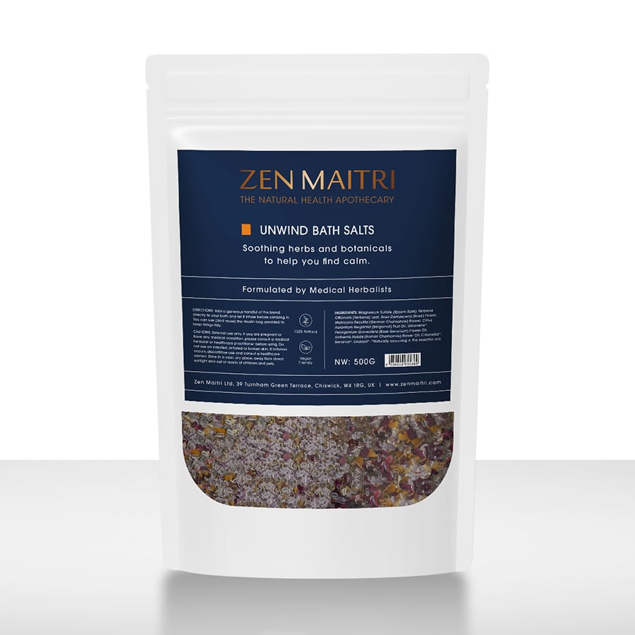 Unwind Epsom Bath Salts – Magnesium Relaxing Soak, 500g