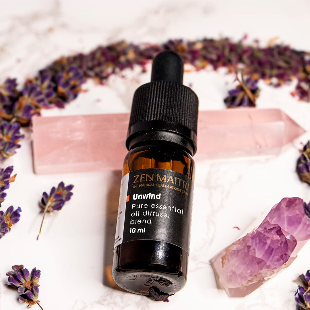 Unwind Essential Oil Blend – Lavender & Sandalwood for Calm, 10ml
